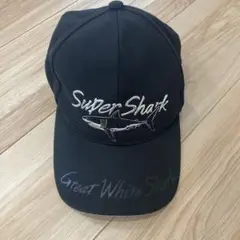 Super Shark 帽子　キャップ 黒　美ら海水族館
