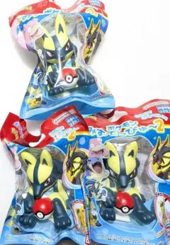 【即日発送】ポケモンみずでっぴゅー　黄色いルカリオ3点セット　水鉄砲フィギュア
