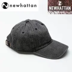 ⭐️NEWHATTAN　6パネルデニムキャップ　ブラック　黒