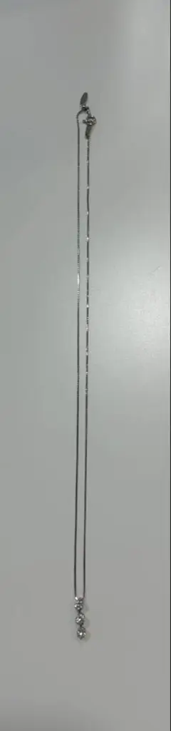 三連ダイヤモンドネックレス　Pt850 Pt900 0.5c