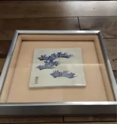 新品同様★焼物壁掛け★和風好きな方和室や店舗装飾★海外への方へのプレゼントにも