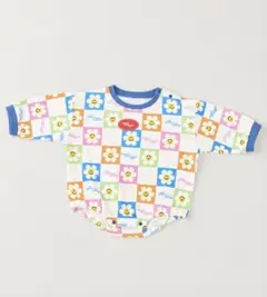 新品 バースデイ wiggle wiggle 花柄　ロンパース　80size