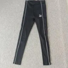 Puma ブラック メッシュタイツ