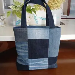 デニムのトートバック