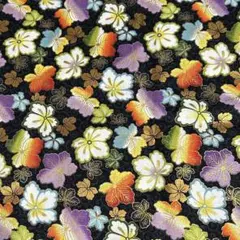 ❤︎ハンドメイド資材❤︎ 41 ❤︎ QUILT HATE和柄コットン桐の葉模様 1m