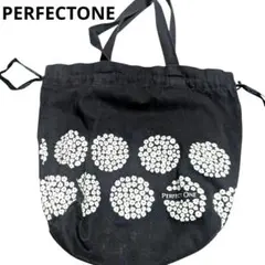 PERFECT ONE 花柄エコバッグ 黒