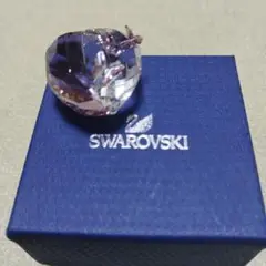スワロフスキー　ラブハート　バタフライ　蝶　バイオレット　Swarovski