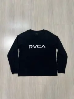 RVCA ロゴ入り 黒 長袖シャツ