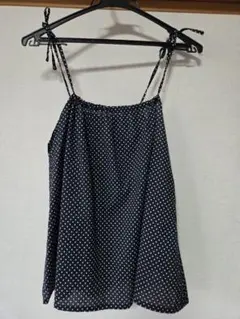 水玉模様のキャミソール　ハンドメイド