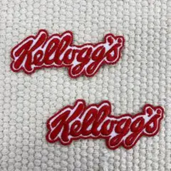 刺繡ワッペン　ロゴ　M　２枚セット