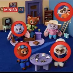 miniso ズートピア ぬいぐるみペンダント Zootopia 4種類