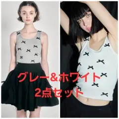épine ribbon cup in tanktop　2点セット