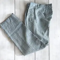 ❤️未使用❤️jasmi ジャスミ　シルク×毛　パンツ　スラックス 水色系　S
