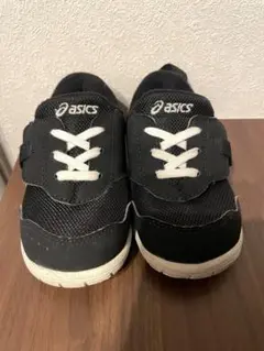 ASICS ブラック スニーカー ベルクロ付
