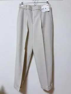 ユニクロ UNIQLO 感動タックパンツ レディース women ベージュ S
