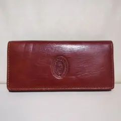 GRAND ROYAL 本革長財布 ブラウン。シール剥がし跡あり