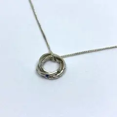 【新品・送料無料・即購入OK】3つのリングのネックレス／SILVER925