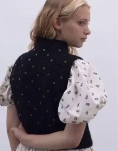 ceailie bahnsen セシリーバンセン　ブラウス　ベスト　花柄 cecilie bahnsen 花柄 キルティング ベスト ホワイト - メルカリ