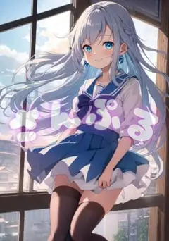 ◆ましろ◆A4サイズ ポスター AIイラスト 最高画質 アニメ セクシー 22