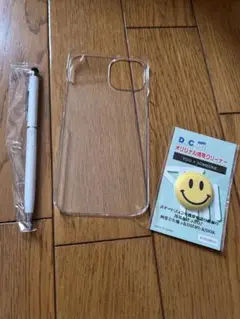 【未使用】iPhone用スマホケース、タッチパネルペン、画面クリーナー　セット