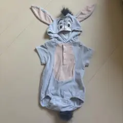 ディズニー　イーヨー　フード付きロンパース 70cm