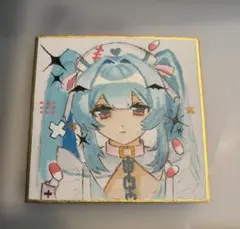 女の子 手描きイラスト アナログイラスト 豆色紙