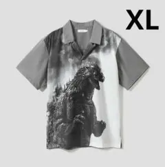 ゴジラ｜ビッグシルエットオープンカラーシャツ 男女兼用XL 新品