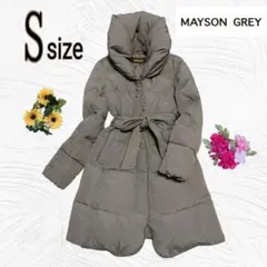 MAYSONGREYメイソングレイ ショールカラー ロングダウンコートベルト付