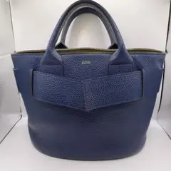 ch!iii チー ハンドバッグ ベルトバック ブルー シボ革 レザー