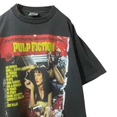 パルプフィクション プリント Tシャツ ブラック L ムービー