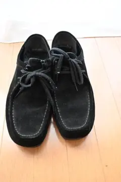 【GU】リアルレザーモカシンシューズメンズ黒28.0cm