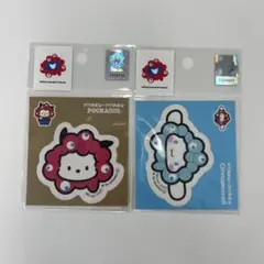 関西万博 ミャクミャク ステッカー　ポチャコ　シナモロール