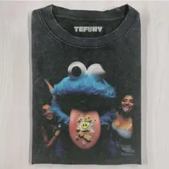【新品2XL】Tefuny / COOKIE MONSTER T-SHIRT