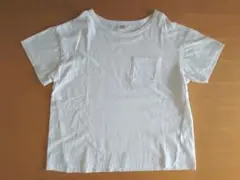 devirock 胸ポケット 白Tシャツ 130cm