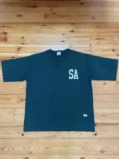coen SAロゴ付き ダークグリーン Tシャツ M