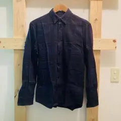 断捨離　匿名配送　H&M エイチアンドエム　チェックシャツ　ネイビー