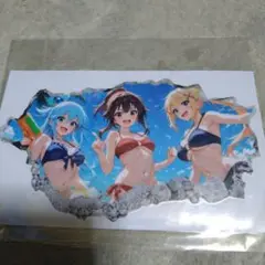 このすば　アクア　めぐみん　ダクネス　 ステッカー　デカール　痛車　痛PC