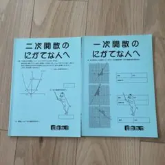 【２冊セット】一次関数のにがてな人へ／二次関数のにがてな人へ 数学