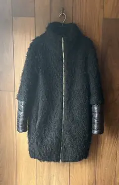 レア HERNO ヘルノ ダウン コート 起毛 キッズ 14A レディースM