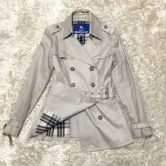 バーバリーブルーレーベル トレンチコート 38サイズ ベージュ M ベルト