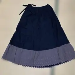 TSUHARU Samansa Mos2 裾スカラップティアードスカート