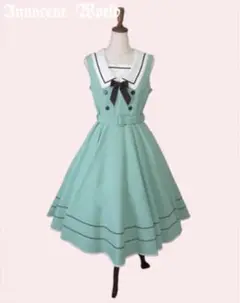 【新品未使用】ルーシージャンパースカート【セラドングリーンM】