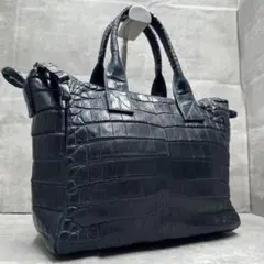 美品✨ tauras マット クロコダイル トートバッグ メンズ センター