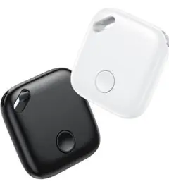 2個セット 新品未使用 紛失防止 ブラック ホワイト airtag ダイソー同等