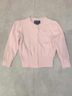 ラルフローレン　RalphLauren 定番　現行　ピンク カーディガン 3T