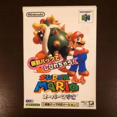 【箱と説明書付き】任天堂スーパーマリオ64/振動パック対応