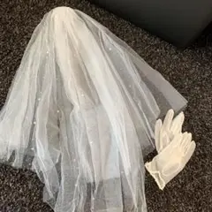 ウェデングベール、グローブ 新婦