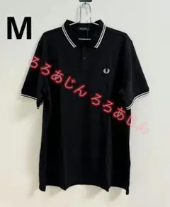 未使用 FRED PERRY ブラックポロシャツ M