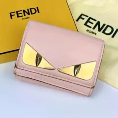 激レア✨FENDI モンスター アイ 三つ折り財布 コンパクトウォレット バグズ