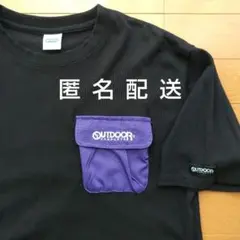 OUTDOOR PRODUCTS Tシャツ 黒 ポケット付き L ユニセックス